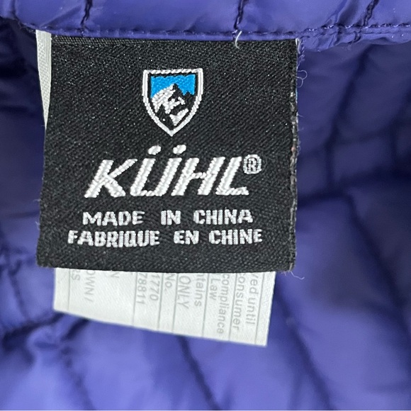 KUHL Projectkt Spyfire Goose Down Jacket Coat Purple Puffer Size XL - Picture 9 of 12
